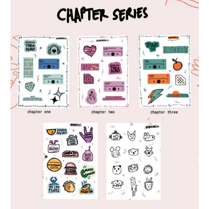 

TREASURE THE CHAPTER STICKER SET