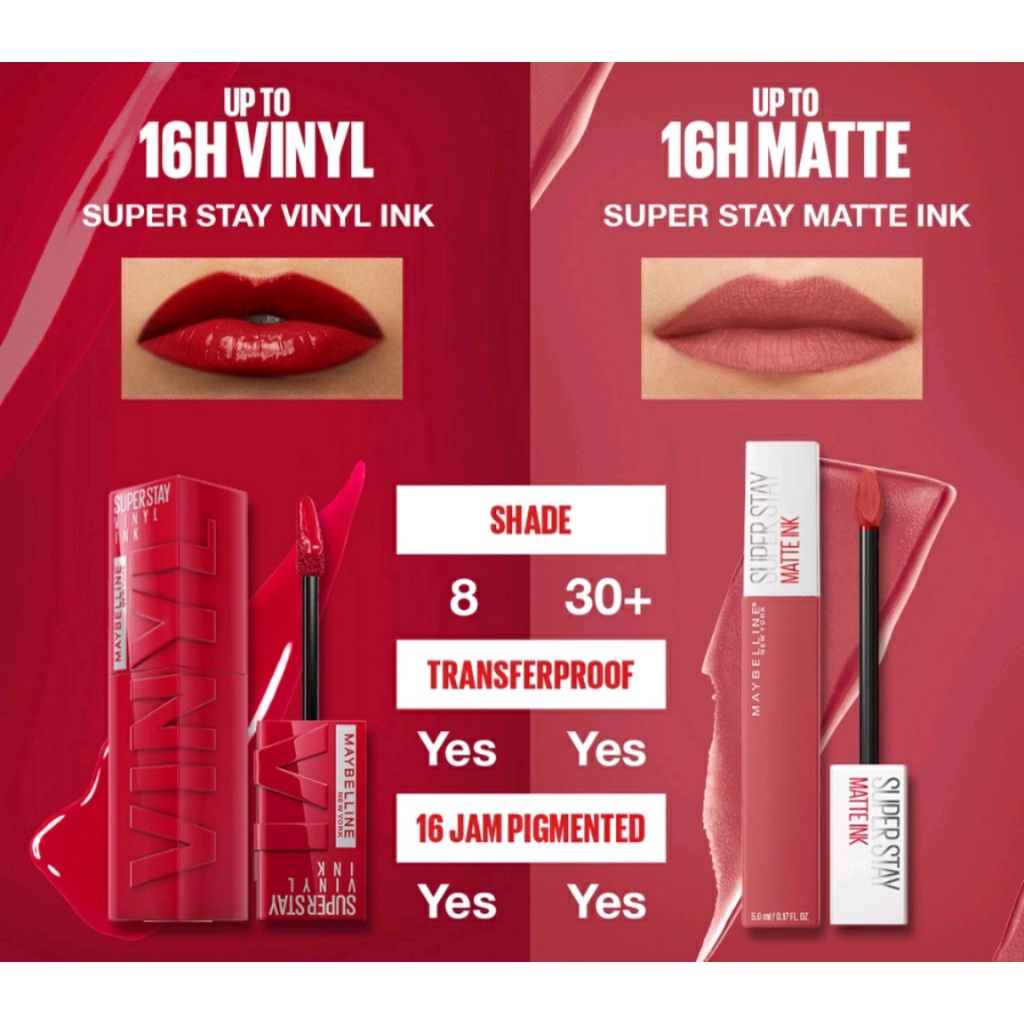 MAYBELLINE SUPERSTAY VINYL INK 16 jam