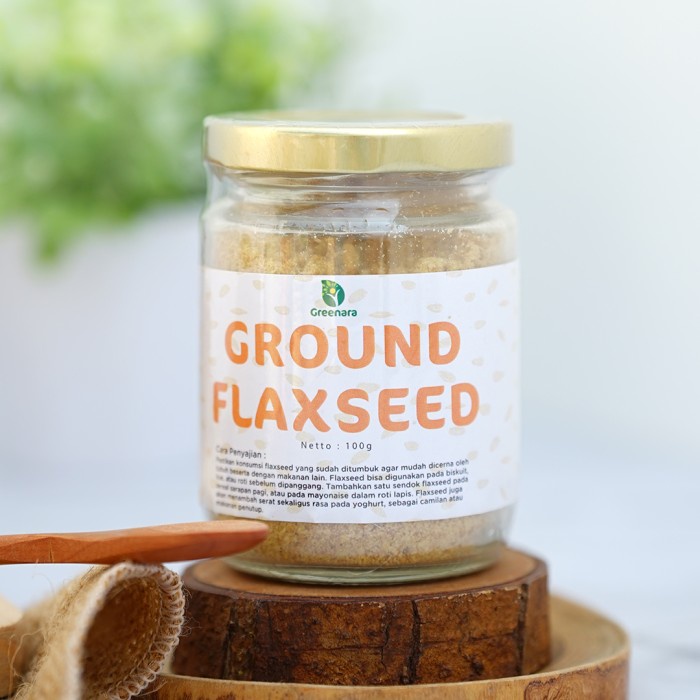 

Q20121Sa Ground Flaxseed 100Gr / Flaxseed Bubuk Dw501Sqss
