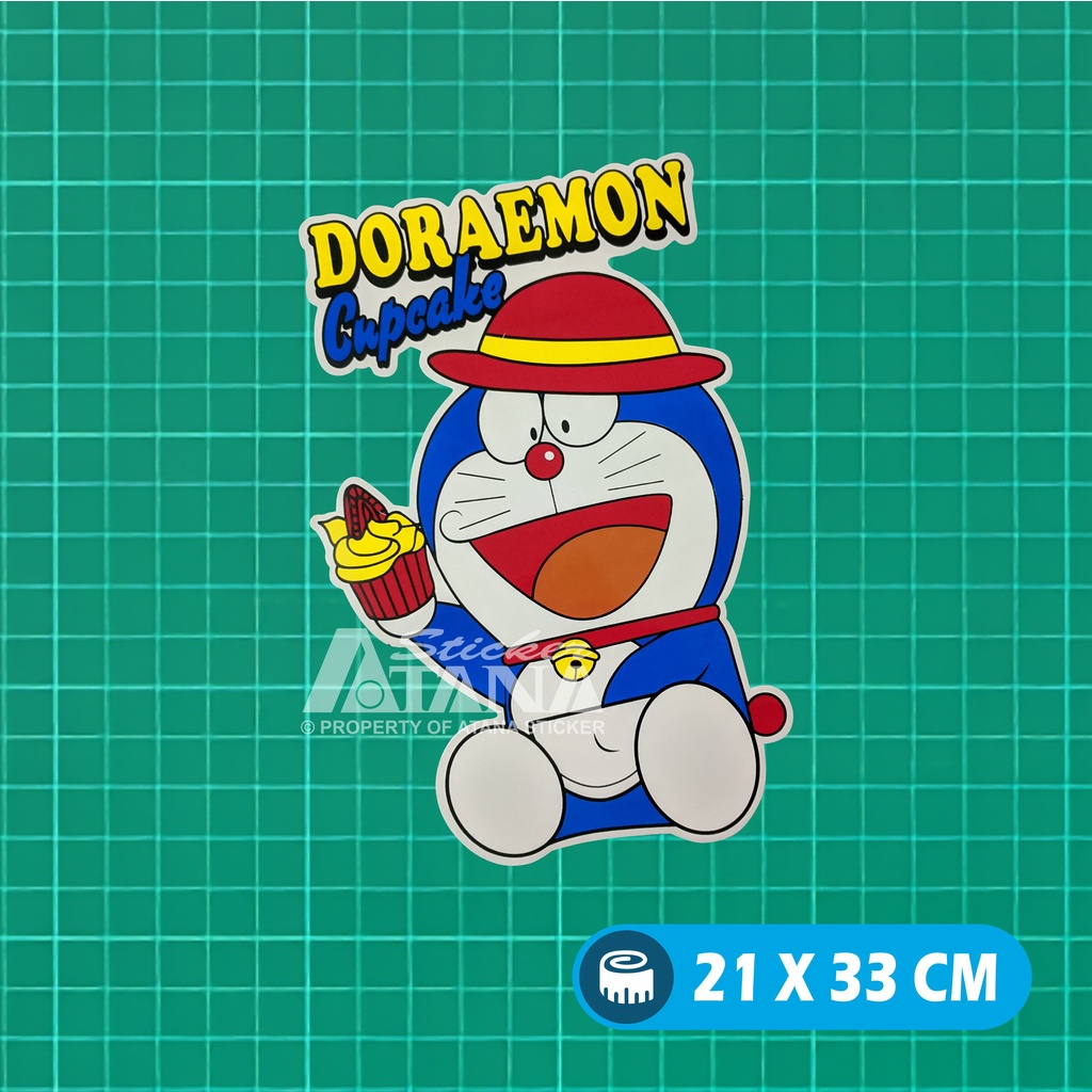 Stiker Printing Doraemon Sticker Sablon Jumbo Besar Vinyl Graftac Kartun Anime Nobita Suneo Shizuka Giant Jepang Dashboard Motor Matic Kaca Mobil Belakang Truck Laptop Gerobak Jualan Dinding Kamar