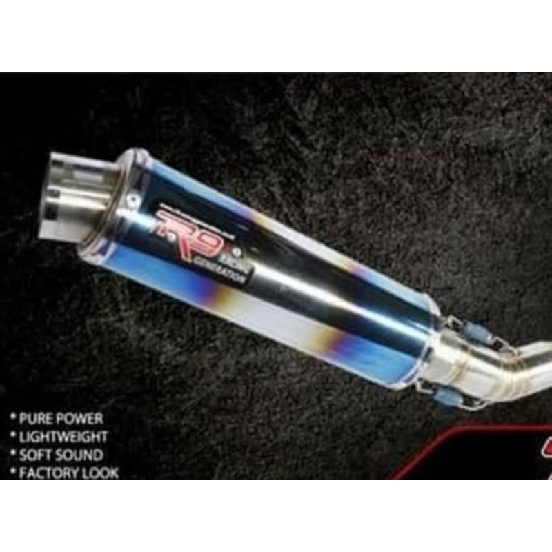 KNALPOT R9 NEW MUGGELLO YMH BYSON ORIGINAL RAINBOW