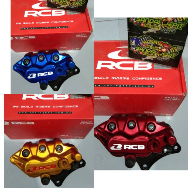 KALIPER RCB S SERIES 2 PISTON ORIGINAL KALIPER DEPAN RCB NINJA R RR SS NMAX CB GL MEGAPRO TIGER GL10