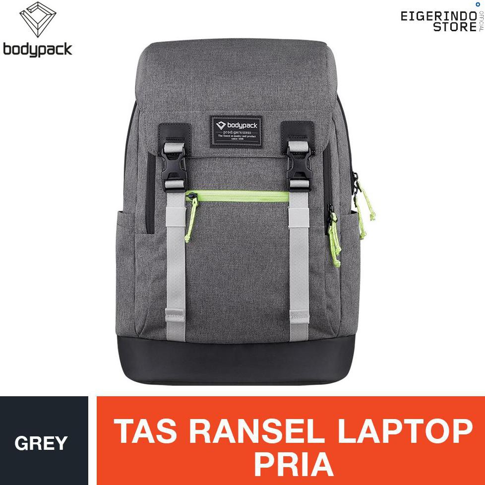 Paling Murah Bodypack Prodigers New York Laptop Backpack - Grey Tas Laptop