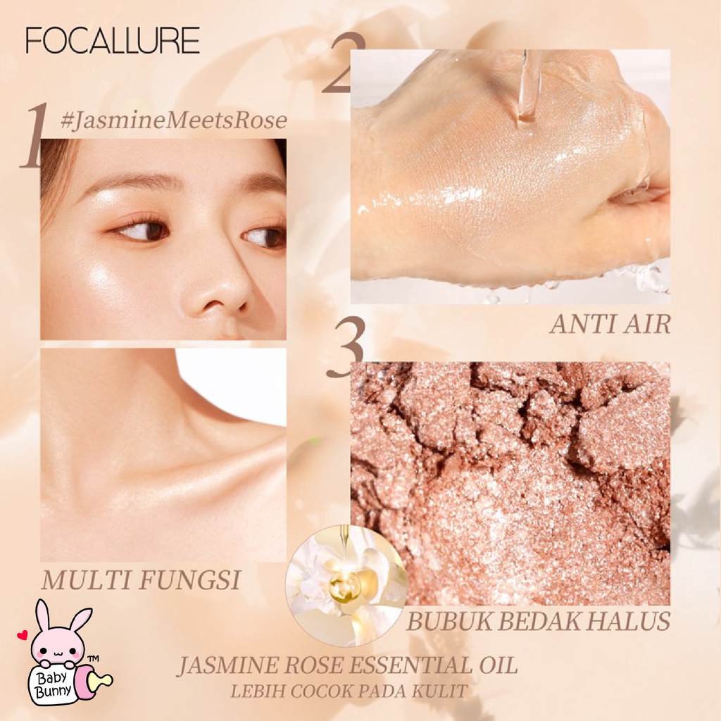 ❤ BELIA ❤ FOCALLURE Shimmering Skin Highlighter FA234 | Highlighter Pressed | Shimmering | BPOM