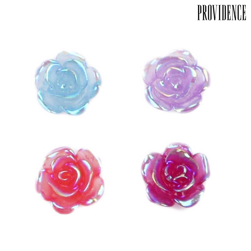 Providence 50Pcs / Set Berlian Imitasi Bentuk Bunga Camellia Untuk Dekorasi Nail Art DIY