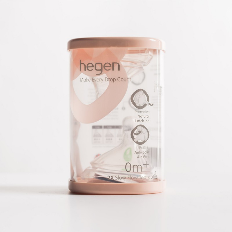 Hegen 12201206 Teat Slow Flow  - 2 Pack