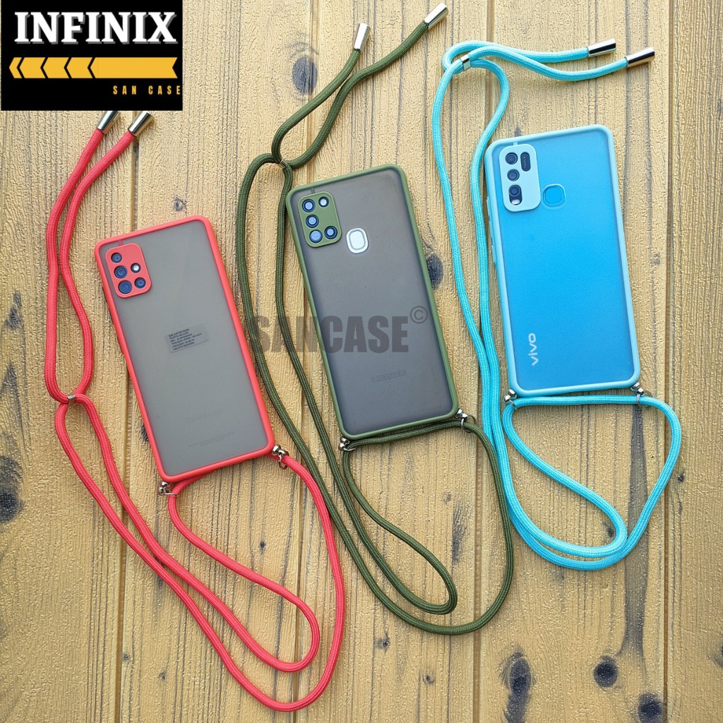 Lanyard Sling Case - Lens Cover Camera - For Infinix Smart 4 Smart 5 Hot 9 Play Hot 10 Play Hot 10 H