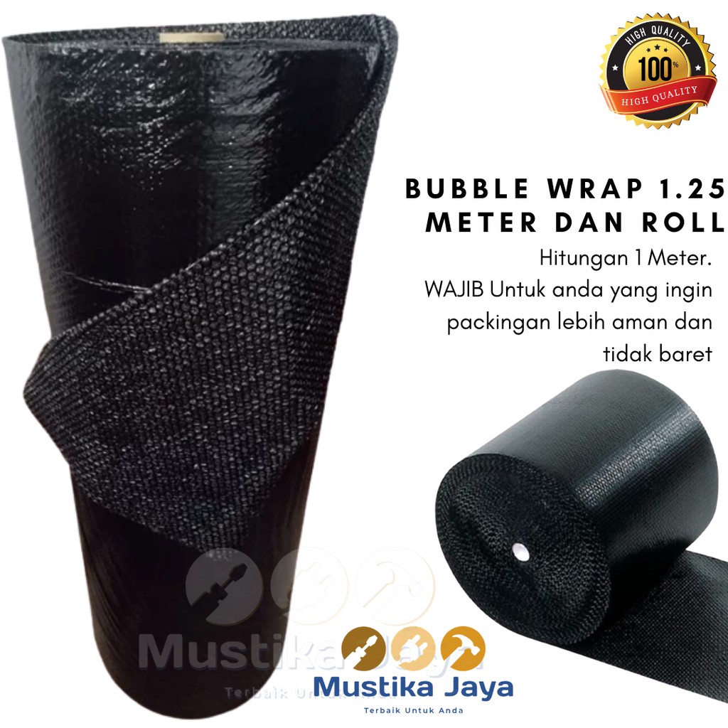 Bubble Wrap 1 Roll Meteran Lebar 125 Cm Pengaman Barang Packing