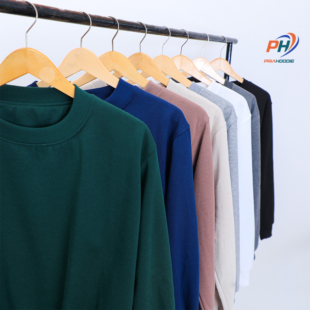 Priahoodie Basic Sweater Polos Pria Cowok Laki Laki Size M - XXL (Bisa Cod)-6