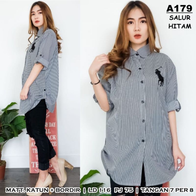 BISA COD KEMEJA POLUR JUMBO LD 116 PJG 75 KK