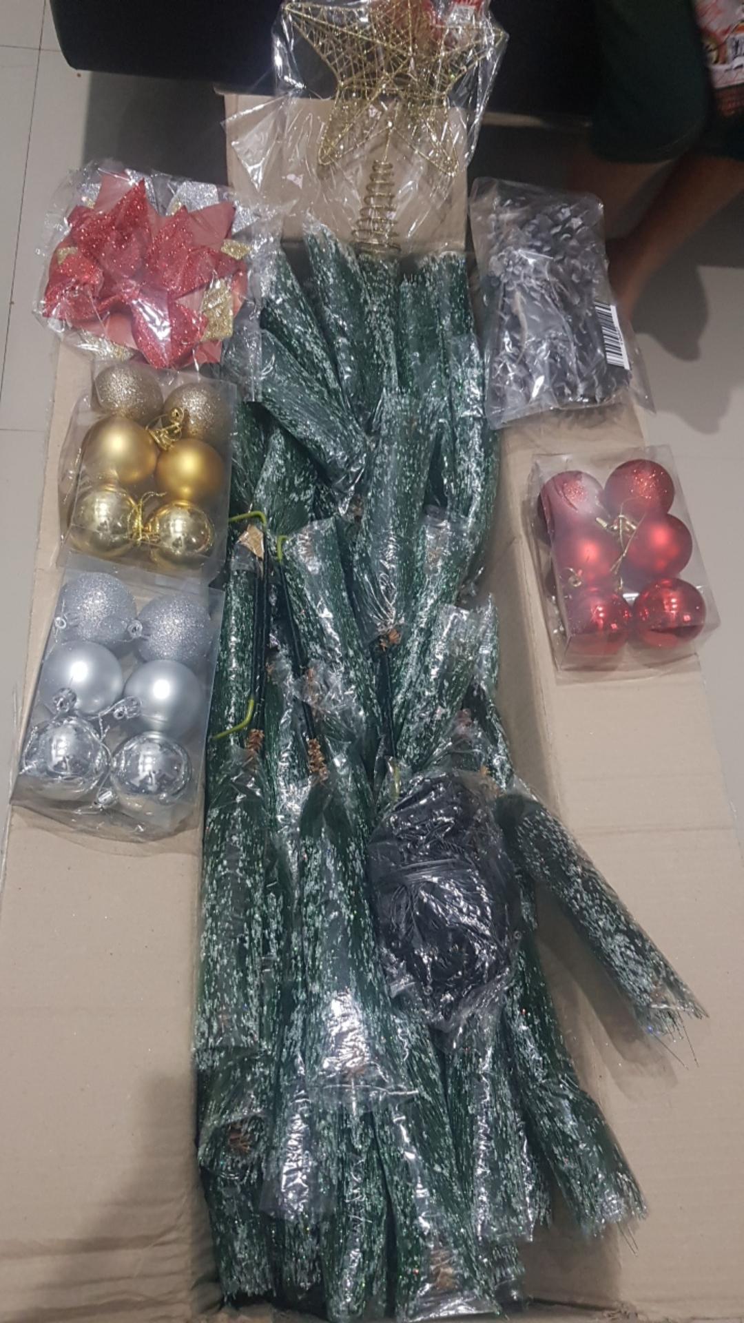 Pohon Natal Jarum Premium Tinggi 1.5 Meter 150 Cm 5 Feet Ft Tipe Pine Christmas Tree