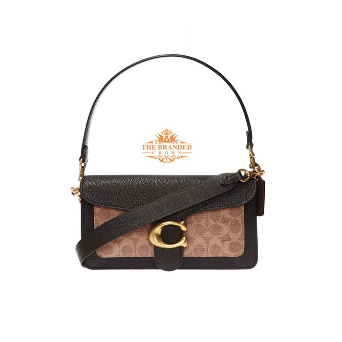 Tas Coach 79337 Tabby Shoulder Bag 26 With Signature Canvas Chalk