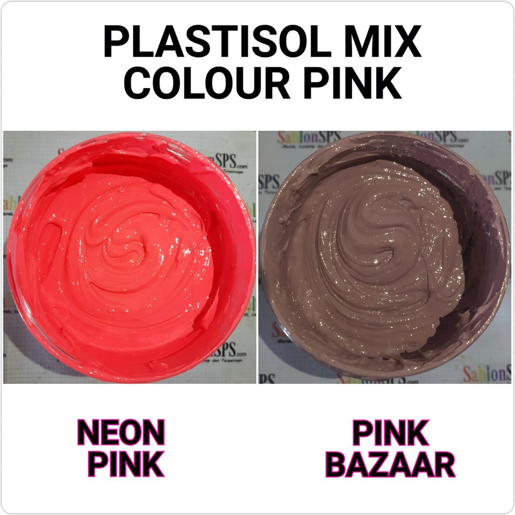 TINTA PLASTISOL LENGKAP MIX COLOUR 500GR