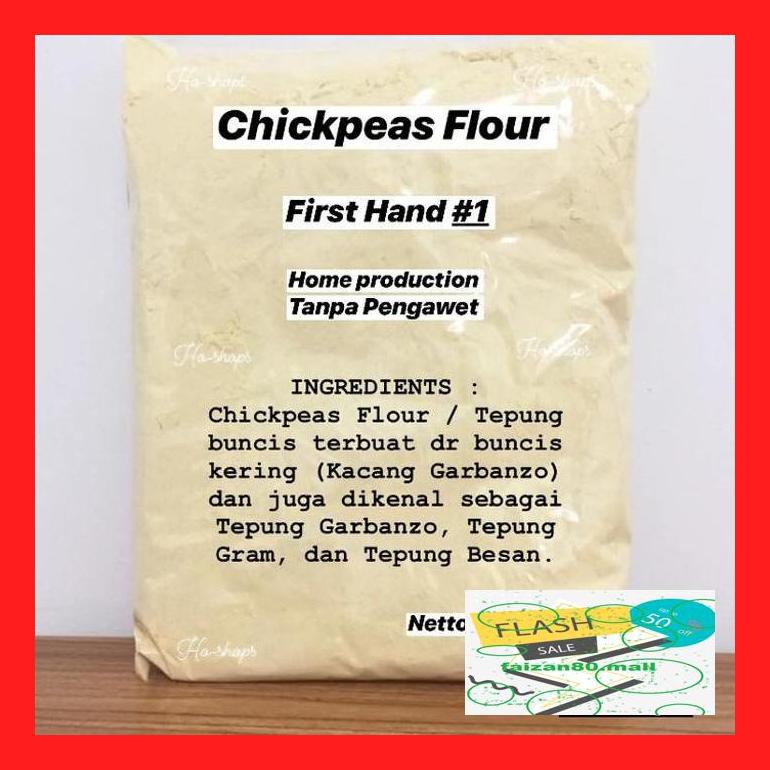 

Aas7L Tepung Chickpeas / Garbanzo / Gram / Besan. Netto 500 Gram Dllla74L
