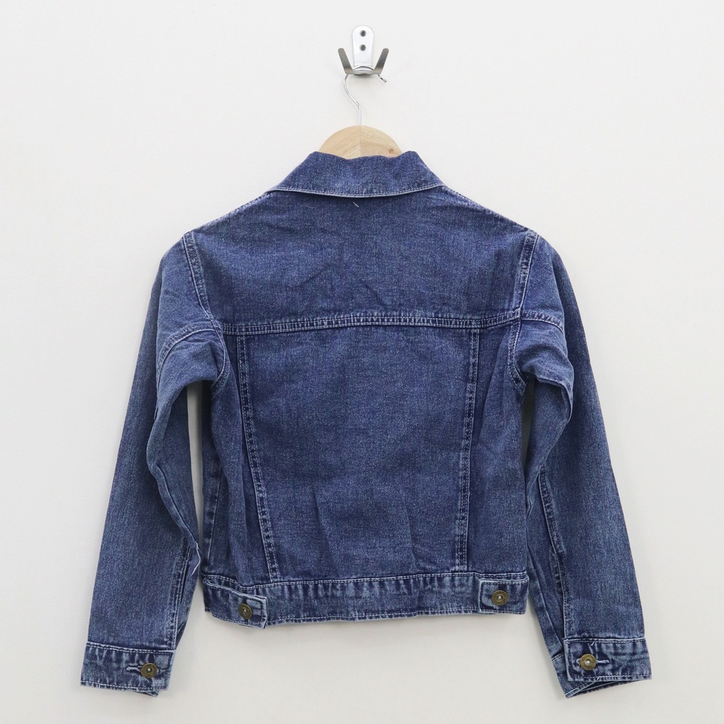 Lesy crop jacket jeans wanita by Genijeans