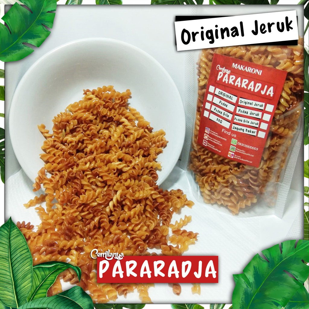 

Makroni / Makaroni Spiral PARARADJA Rasa Original Daun Jeruk 002