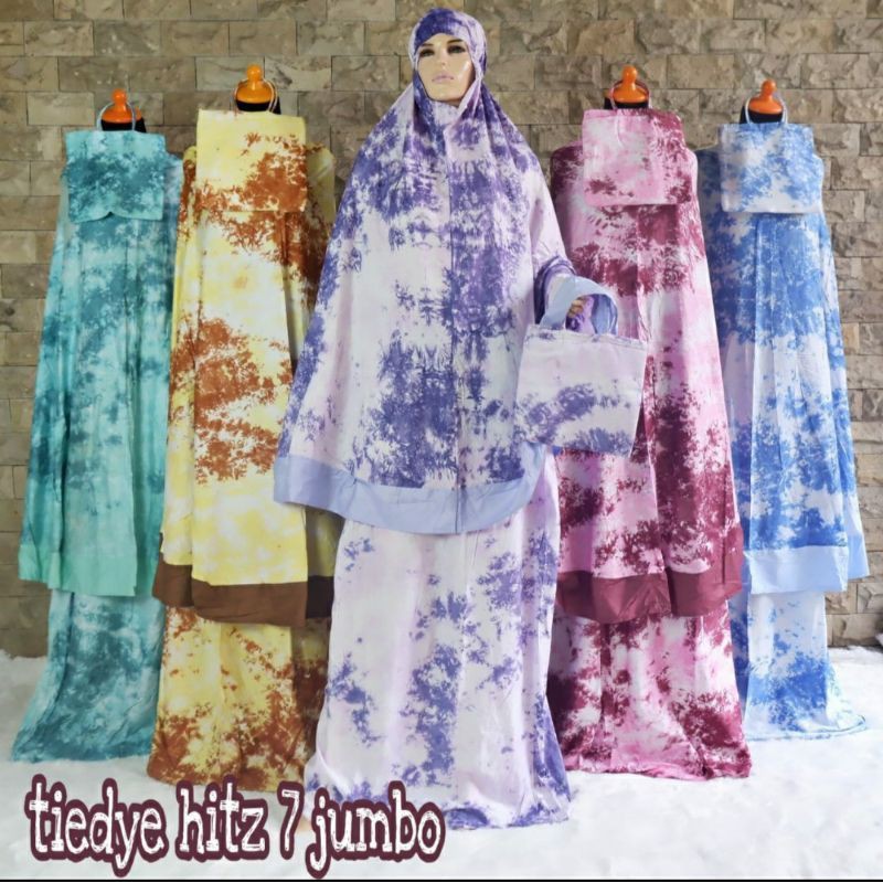 Mukena Bali Tiedye Hitz7Jumbo