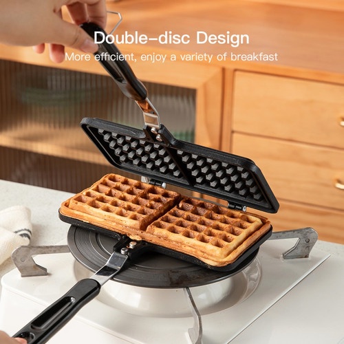 Cetakan kue Waffle Croffle Maker / Tempat buat Wafel Roti Donat Croissant Anti Lengket