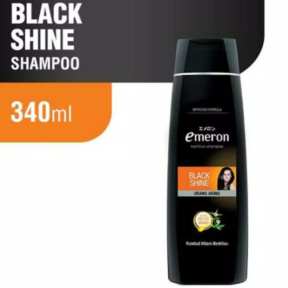 EMERON Botol 340 ML shampo aloe vera / hitam / soft / avocado (no.170)