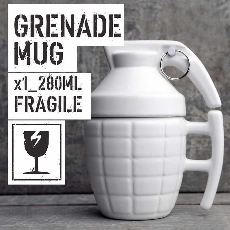 TD - RUM YOMDID Gelas Mug Model Granat Tangan 280ml - CBG-M-1069