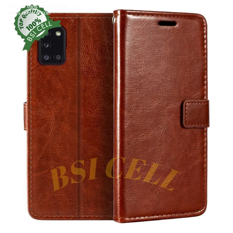 SAMSUNG A31 A51 A71 LEATHER CASE SARUNG HP DOMPET KULIT FLIP COVER CASE SAMSUNG