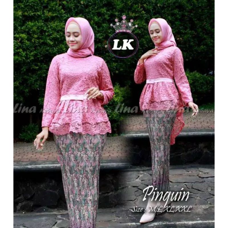SETELAN KEBAYA /KEBAYA BROKAT /SETELAN BROKAT / KEBAYA MODERN / KEBAYA WISUDA /KEBAYA PINGUIN /-SET DUSTY