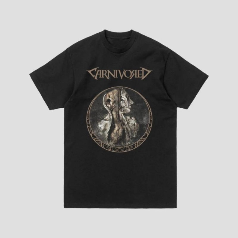 Kaos Band Death Metal Carnivored Heresy Tees Original Music Merchandise