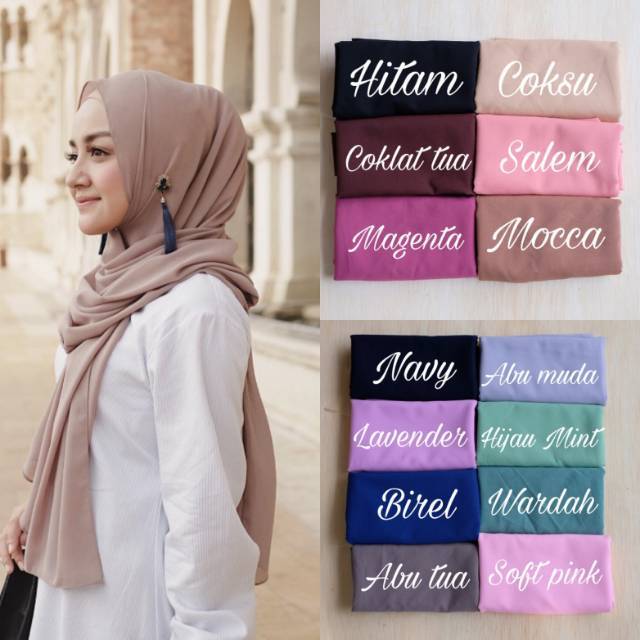 Jilbab Pashmina sabyan diamond italiano Shopee Indonesia