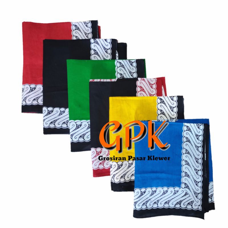 Iket Kepala Batik / Iket kepala Jawa / Slayer Batik / Iket Blangkon Segiempat Motif Banyuwangi
