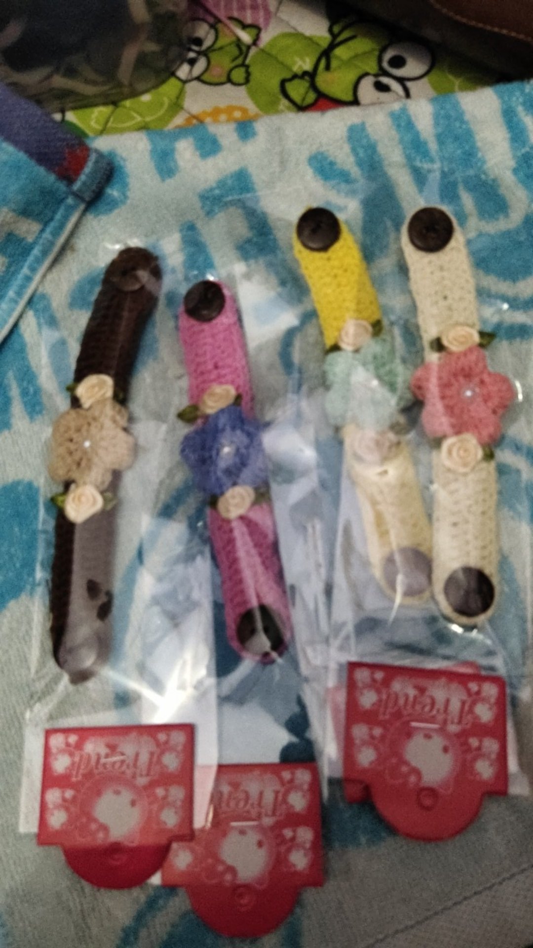 Konektor Masker Rajut Anak/dewasa  15cm Free Plastik Kemasan