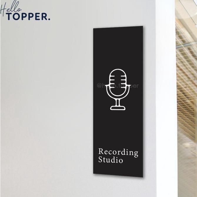 

Sign Board Recording Studio Room Ruangan Acrylic UV Print Potrait helloto99 Diminati Banget