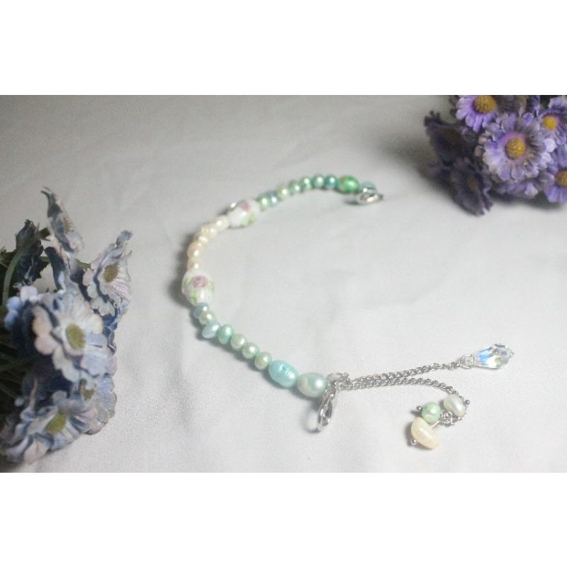 Strap Masker Premium Vintage Pastel Swarovski