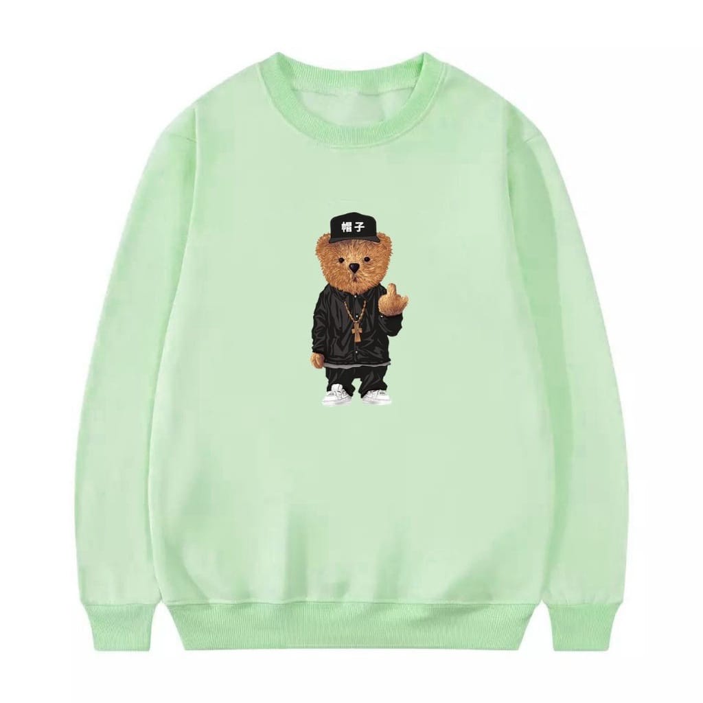 Sweater Crewneck Bear Sweatshirt Polos SIZE M - XXL switer Cowok Cewek Sweater Pria Wanita Terlaris