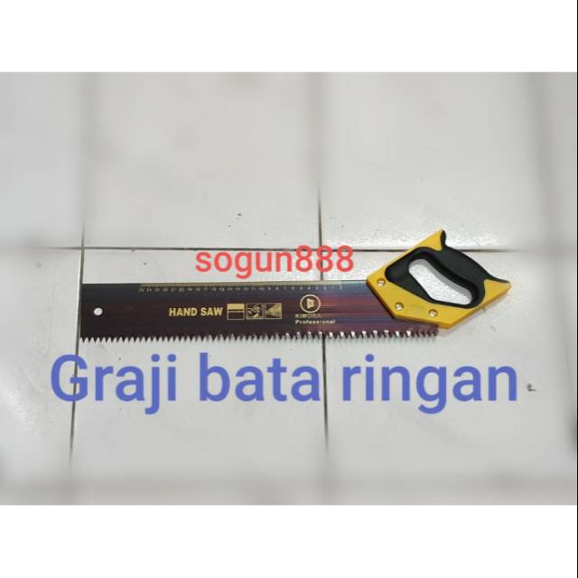 Gergaji bata ringan. Graji bata ringan.