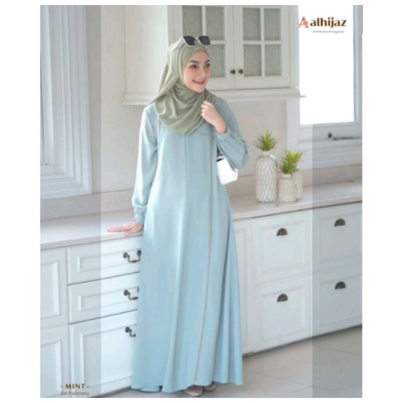 (READY Stock) Liyana Dress Only ( Mint. S ) By. Alhijaz // ORI