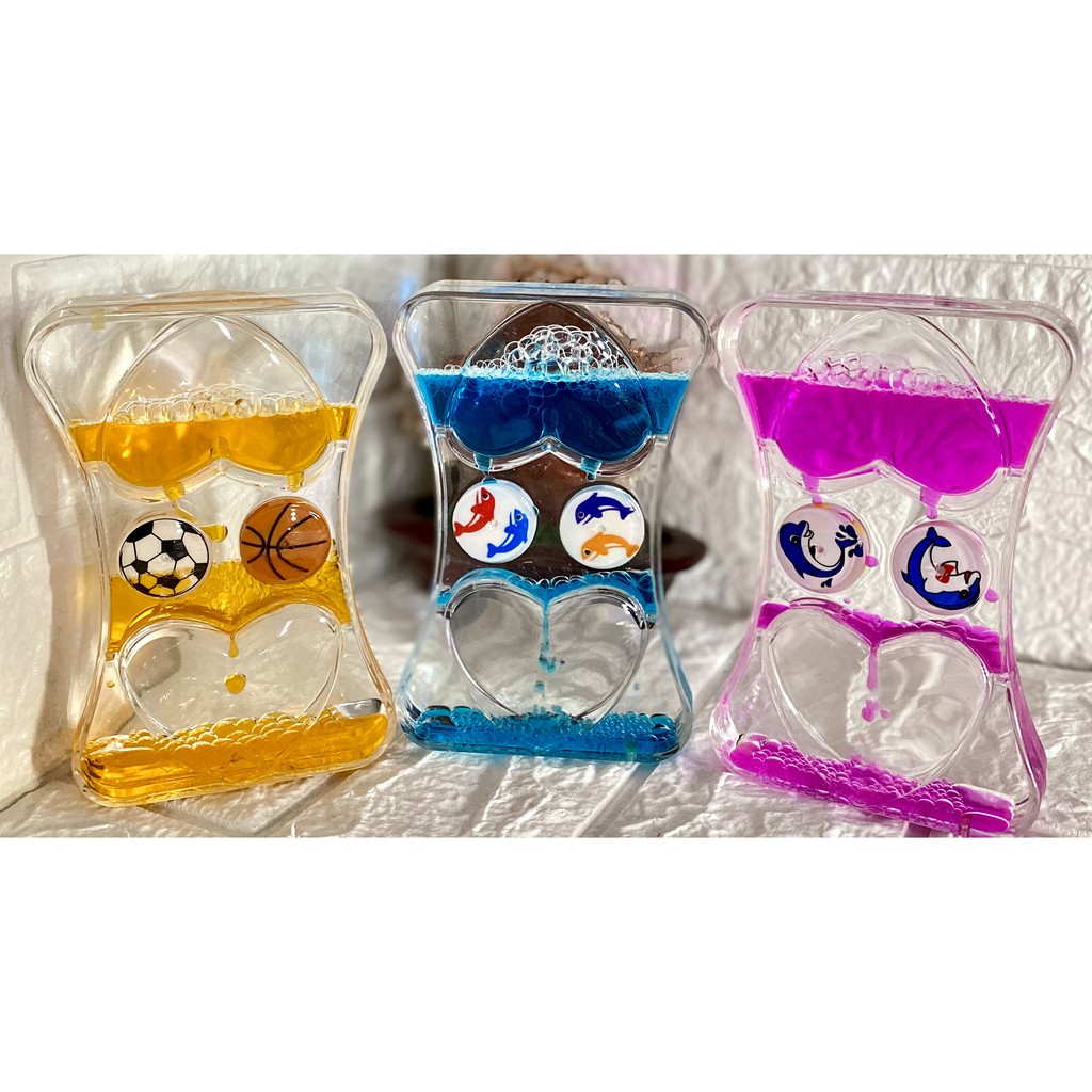 Mainan jam Pasir Minyak hiasan Akrilik Timer Jam