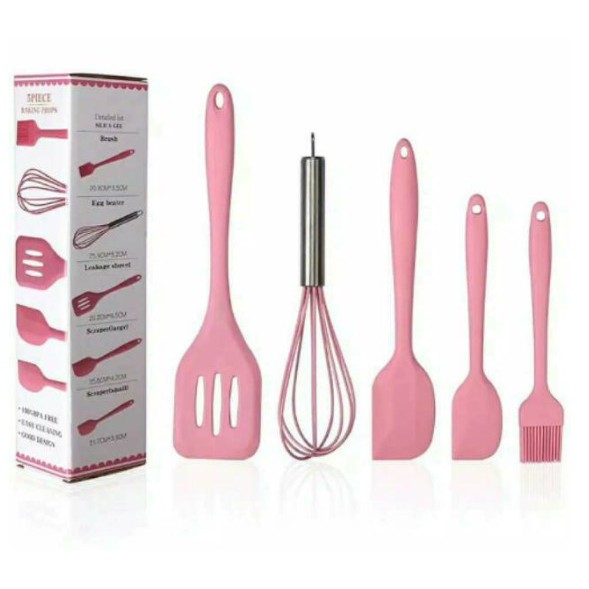 CUCI GUDANG peralatan masak sutil spatula set 5pcs - YOYOSOO