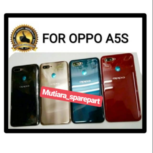 HOUSING / CASING / BACKDOOR PLUS BAZEL FULLSET OPPO A5S