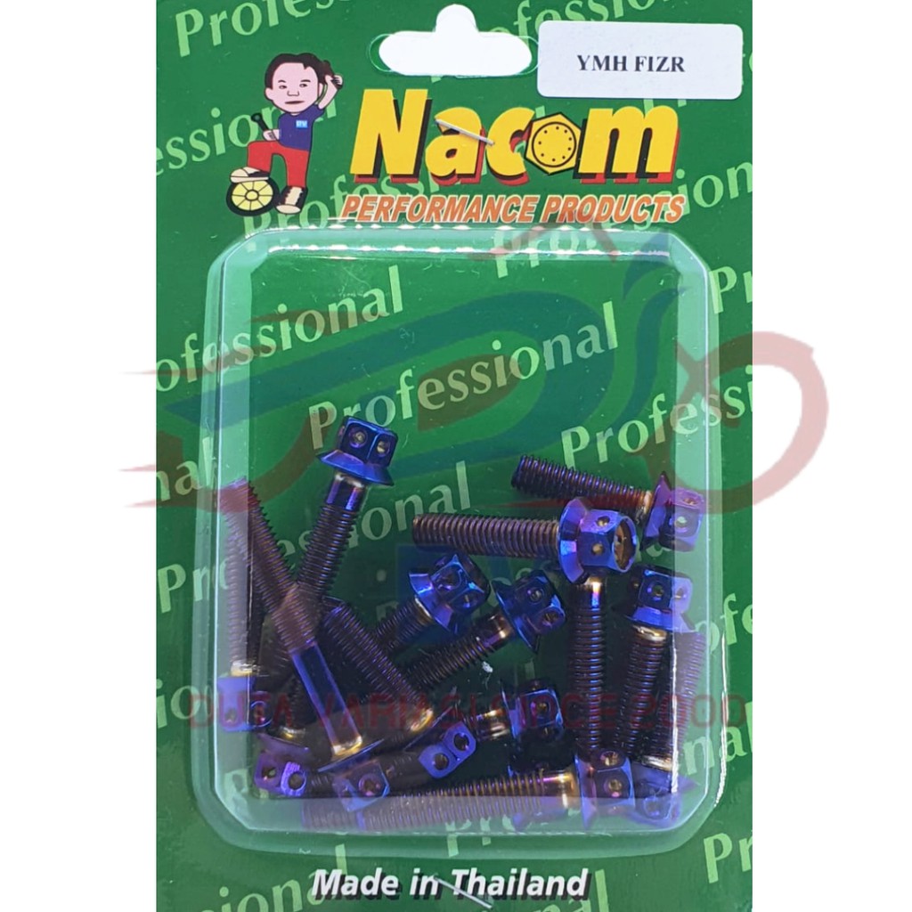 NACOM DV BAUT KALTER / BLOCK MESIN YAMAHA FIZR ( ISI 15 PCS ) TIDAK TERMASUK BAUT PANJANG YG DI BELAKANG KIPAS