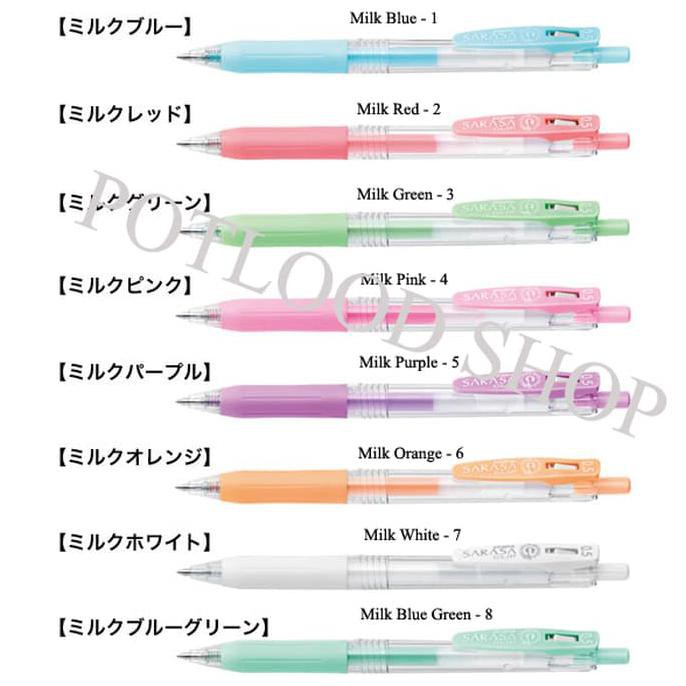 

HOT SALE Pulpen Gel Sarasa Clip Zebra Milk Colours - 0.5 mm - Merah Terjamin