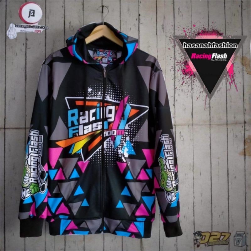 RACING FLASH JAKET RACING FLASH SWEATER JACKET HOODIE RACING FLASH SWITER SWETER SWEETER HODIE HODDI