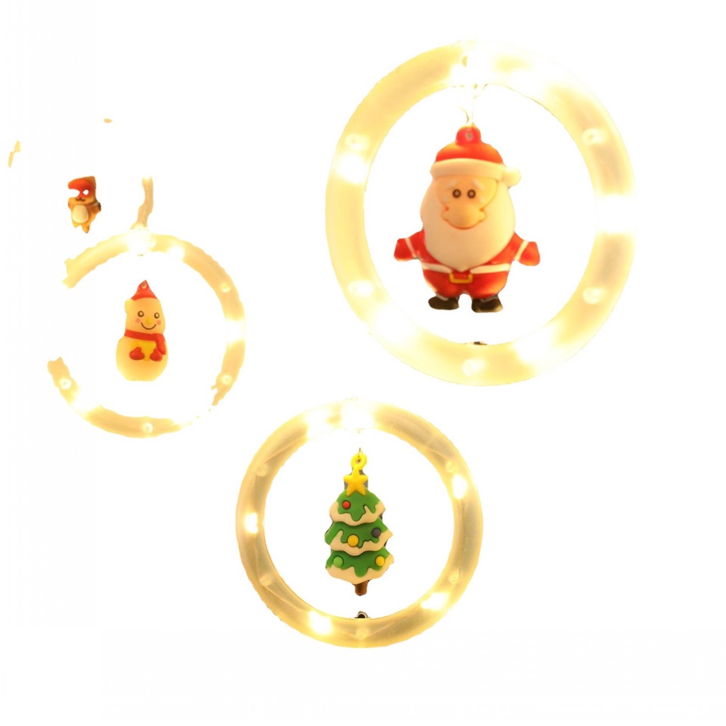 (3M) Lampu String Led Bentuk Boneka Untuk Dekorasi Natal / Tahun Baru