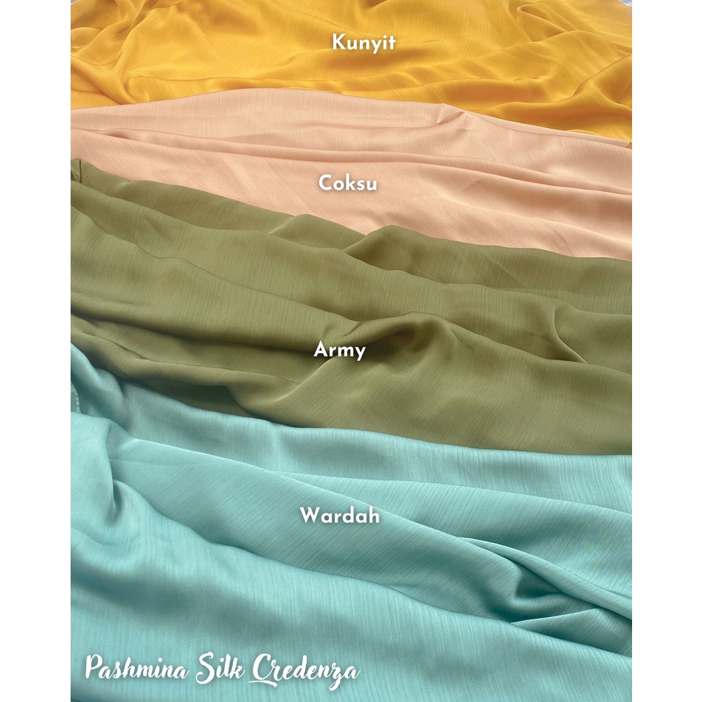 Pashmina Malay Silk Texture Premium Shawl Rayya Silk/Pashmina Silk Cradenza 175x75cm