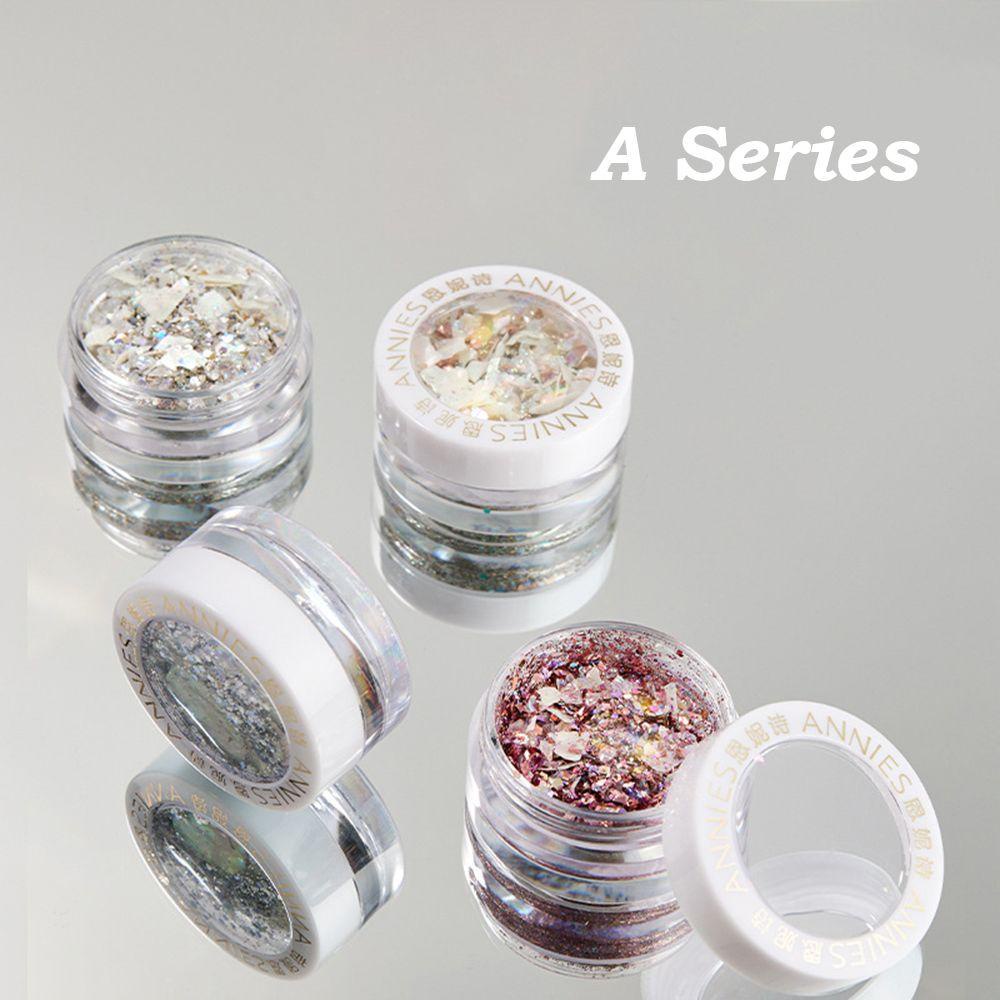 Rebuy Abalone Shell Flakes Glitter Campuran Wanita Hexagon Paillette Manicure Aksesoris Nail Art Dekorasi