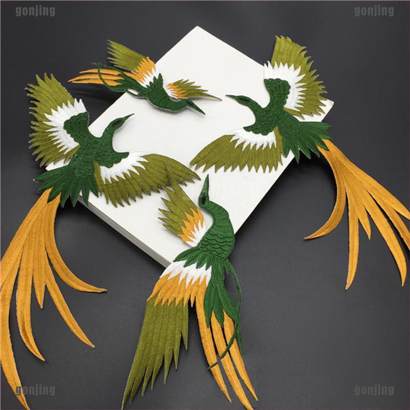 Fstyhr1set Sulaman Patch Desain Burung Phoenix Model Diy Shopee
