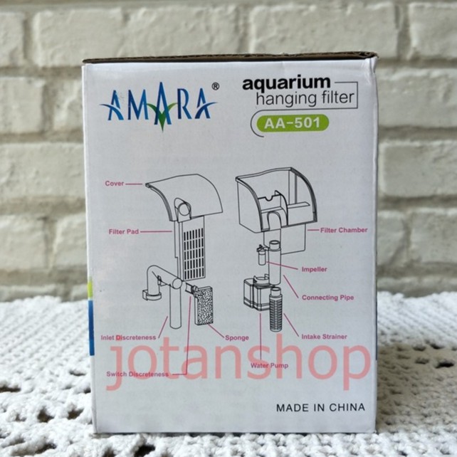 amara AA-501 AA 501 AA501 hanging filter gantung hang on aquarium aquascape murah