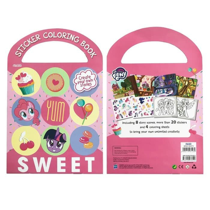 Om Botak My Little Pony Sticker Coloring Book Adinata / Buku Sticker Buku Anak