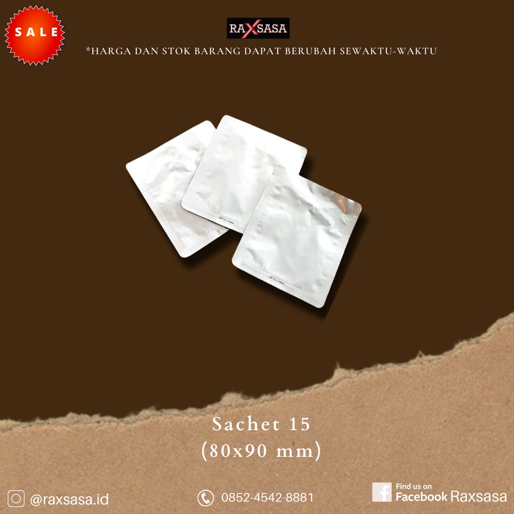 

Kemasan Plastik Sachet Silver Foil 15Gr-100Gr