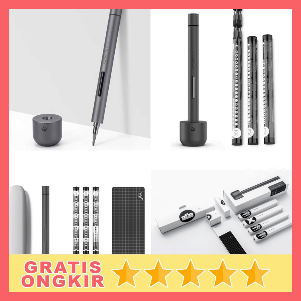 Xiaomi Wowstick Obeng Elektrik Lithium Precision Screwdriver - 1F Plus - Silver