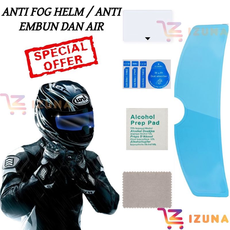 Stiker Helm Anti Air Hujan Stiker Helm Anti Embun